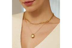  Voque Maven - Link necklaces - Silver / 14kt GP - 50cm